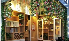 canjoyn 2 Pack 4.2 Feet/Piece Artificial Flower Vine Rattan Hanging Silk Rose