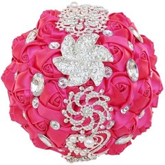 Handmade Crystal Rose Bridal Bouquet – Valentine’s Day Decor