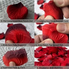 2000 PCS Silk Rose Petals, Artificial Flower Petals for Wedding Party, Valentine