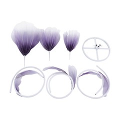 170cm Gradient Purple Artificial Flower for Wedding Decoration, Durable Design