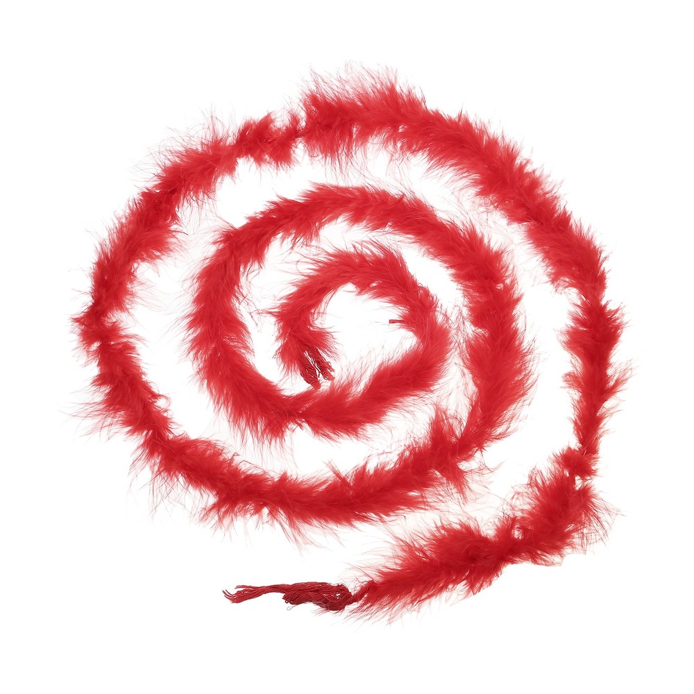 1 Pcs 6.6 Ft Feather Boas Feather for DIY Craft Sewing Trim Party Home Red
