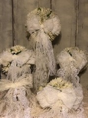 Triple Lace Wedding Bouquet Set