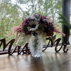 Beautiful Bridal Wedding Bouquet Budget Friendly Faux Florals White Pink Purple