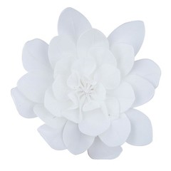 4 pcs 16″ White Artificial Daisy Flowers for Wall Backdrop Party Wedding Craft