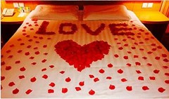 1200 PC Artificial Silk Rose Petal Decoration For Romantic Night Party Valintine