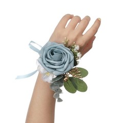 Elegant Wedding Boutonniere Artifical Flower Bridal Corsage for Weddings Party