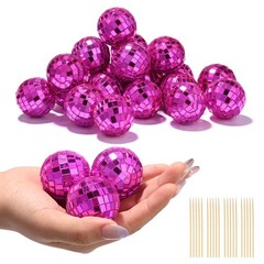 AplusChoice 20PCS 1.6″ Small Disco Ball Mirror Mini Hanging Events Wedding Party