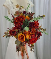 Autumn Abundance Faux Silk Wedding Bouquet