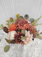 Fall Rustic Wedding bouquet/Bridal bridesmaid bouquet/Burnt Wedding Flower