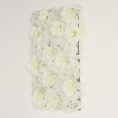 8 Cream Roses and Hydrangea Flowers Mat Wall Backdrop Panels Wedding Decorations