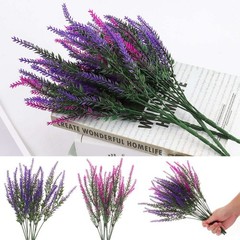 2-10 Bundles Artificial Flower Fake Plants Lavender Hanging Garden Wedding Decor