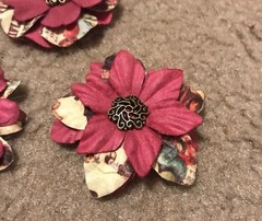 Paper Flowers Rustic Spring Barn Wedding Bridal Bouquet Cake Shower Accent Hair
