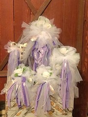 Purple Bling Wedding Bouquet/ Bridal Set