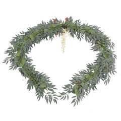 275cm Artificial Floral Garland Handmade Rattan Flower Garland For Wedding Party