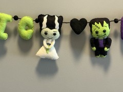 Bride Of Frankenstein/ Wedding / Shower / Gift / Frankenstein / Garland
