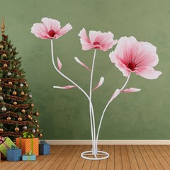 Handmade Gradient Red Silk Flower Artificial Flower Wedding Stage Backdrop Decor
