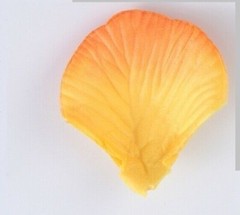 100 – new – SILK – YELLOW ORANGE ROSE PETALS – for the wedding isle, bath