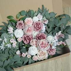 Wedding Flowers Arch Set Silk Rose Decorations Outdoor Garden Ceremony New