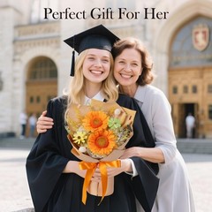 Forever Flowers for Delivery – Preserved Sunflowers Bouquet, Real Orange