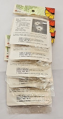 Vtg 13 Packs Mangelsen A-Ray of Petals Star Flower 12 Flowers/Pack Yellow 1979
