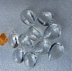 20Pcs 36MM Clear Sparkle Crystal Smooth Prism Pendant Loose Bead Chandelier Part
