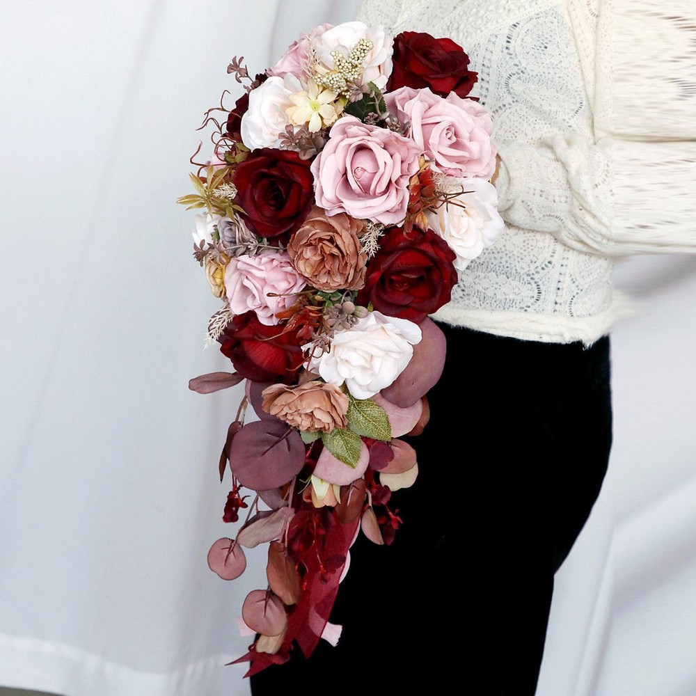 Wedding Bouquet Bridal Bouquet Realistic Decorative Silk Flower Artificial Decor