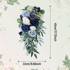 Bridal Bouquet, Artificial Flowers Handheld Bouquet, Bridesmaid Fake Flower