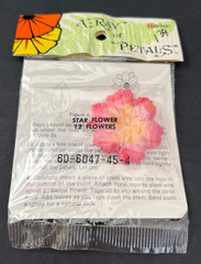 NOS 6 Packs Mangelsen’s A-Ray of Petals Pink Star Flower Petals 12 per Pack=72