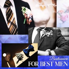 Wedding Rose Boutonniere Pink Groom Flower Men’s Boutineer Prom Buttonholes Part