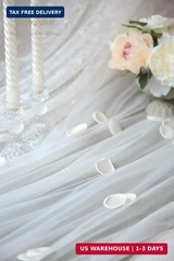 Floroom 300pcs Rose Petals Ivory Faux Silk Flower Petals for Wedding Flower Girl