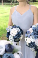 7 Inch Wedding Bouquet Artificial Flowers Bouquet Bridesmaid Bouquet Bridal B