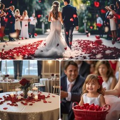 (Pre-Separated, Scented) Artificial Silk Rose Petals for Wedding Flower Petals