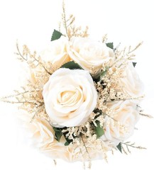 Wedding Romantic Bouquet Bridesmaid Artificial Flowers Handmade Vintage Bouqu…