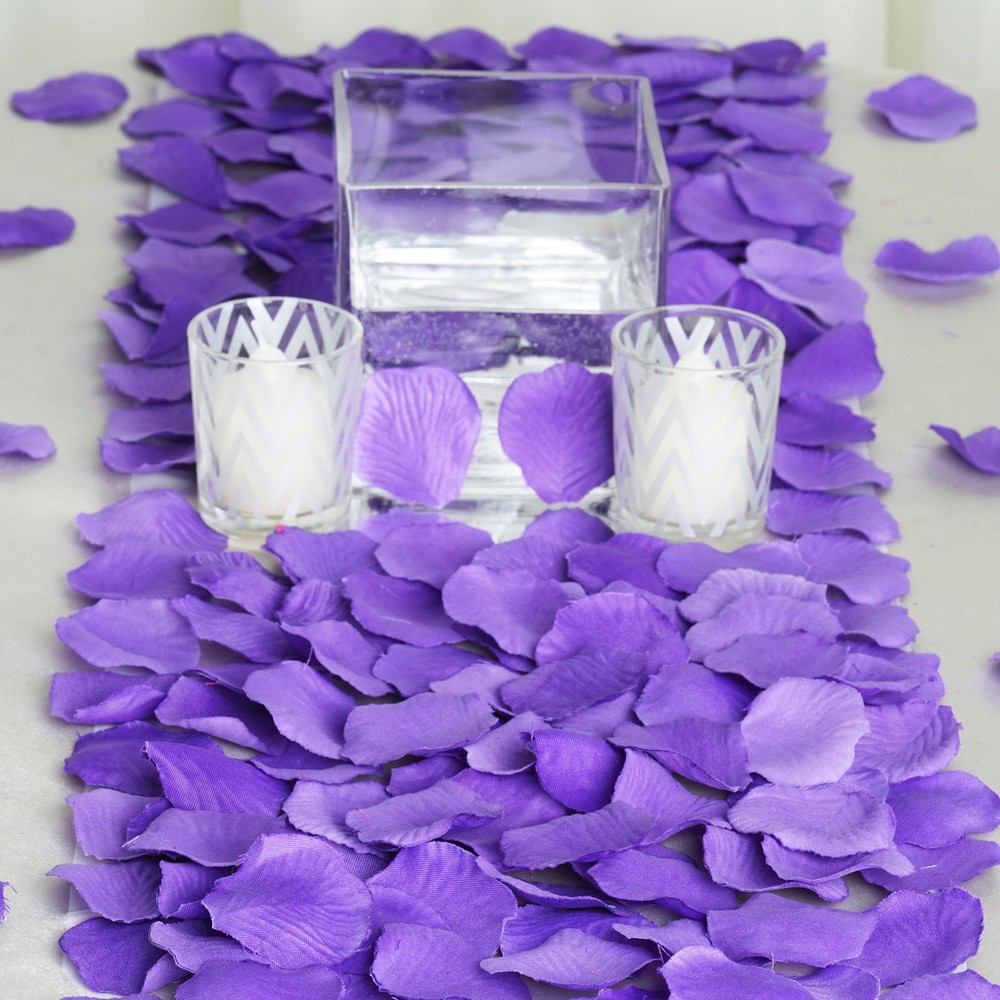 2000 Purple Silk Rose PETALS Wedding Party Decorations Supplies WHOLESALE SALE