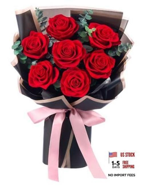 Flower Bouquet Flowers for Delivery Prime 7-Piece Preserved Roses Bouquet