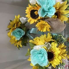 Wedding flowers bridal bouquets decorations you pic colors Malibu Bl sunflowers