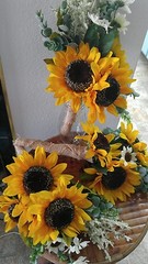 Wedding flowers bridal bouquet decorations sunflower bouquets package reception