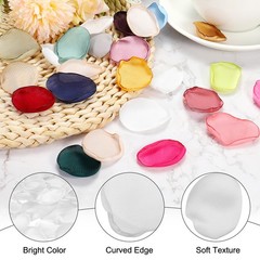 200 Pcs Silk Rose Petals, Artificial Flower Scatter Fake Rose Petals White