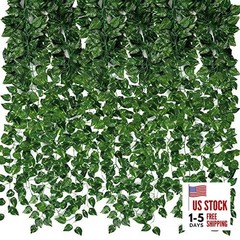 Fake Vines for Room Decor 24 Pack 168ft A-24pcs of Vines with 0 LED lights