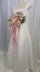 Rose and Ribbons Faux Floral Wedding Bouquet