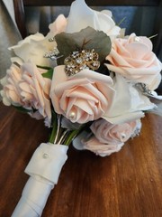 Wedding Bouquet W/vintage Broaches