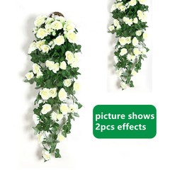 35.4″ Garland Vine Artificial Flower Rose Fake Ivy Plant Home Garden Party Decor