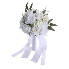 Elegant Silk Bridal Bouquet Wedding Party Decoration Ceremony Handheld Flower