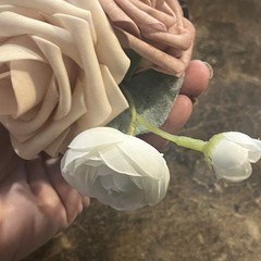 Ling’s Moment Wedding Homecoming Wrist Corsages Artificial Flowers Set of 4