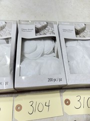 Simplicity Artificial Rose Petals White Glitter 200 Ct.