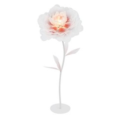 Large Electric Auto-Open Artificial Flower with Light Floral Decor For Wedding