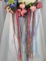 Gypsy Tambourine Faux Wedding Bouquet