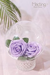 Lavender Artificial Flower Roses Real Touch Fake Flowers with 30PCS Lavender-1
