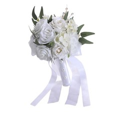 Elegant Silk Bridal Bouquet Wedding Party Decoration Ceremony Handheld Flower