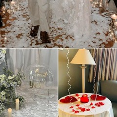 2000 PCS Silk Rose Petals Artificial Flower Petals Wedding Party Valentine’s